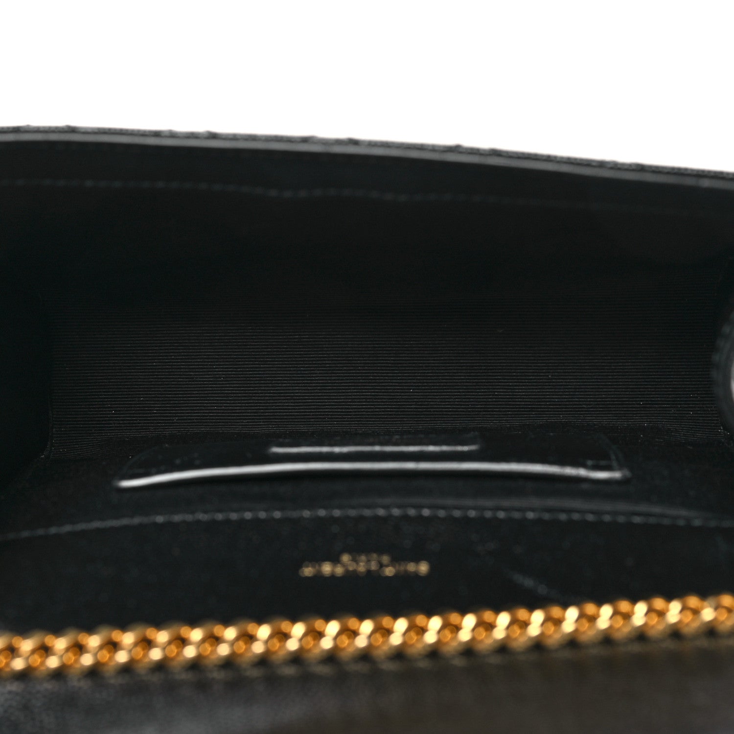 Saint Laurent Grain De Poudre Textured Mixed Matelasse Triquilt Small Monogram Satchel Black 5 of 11