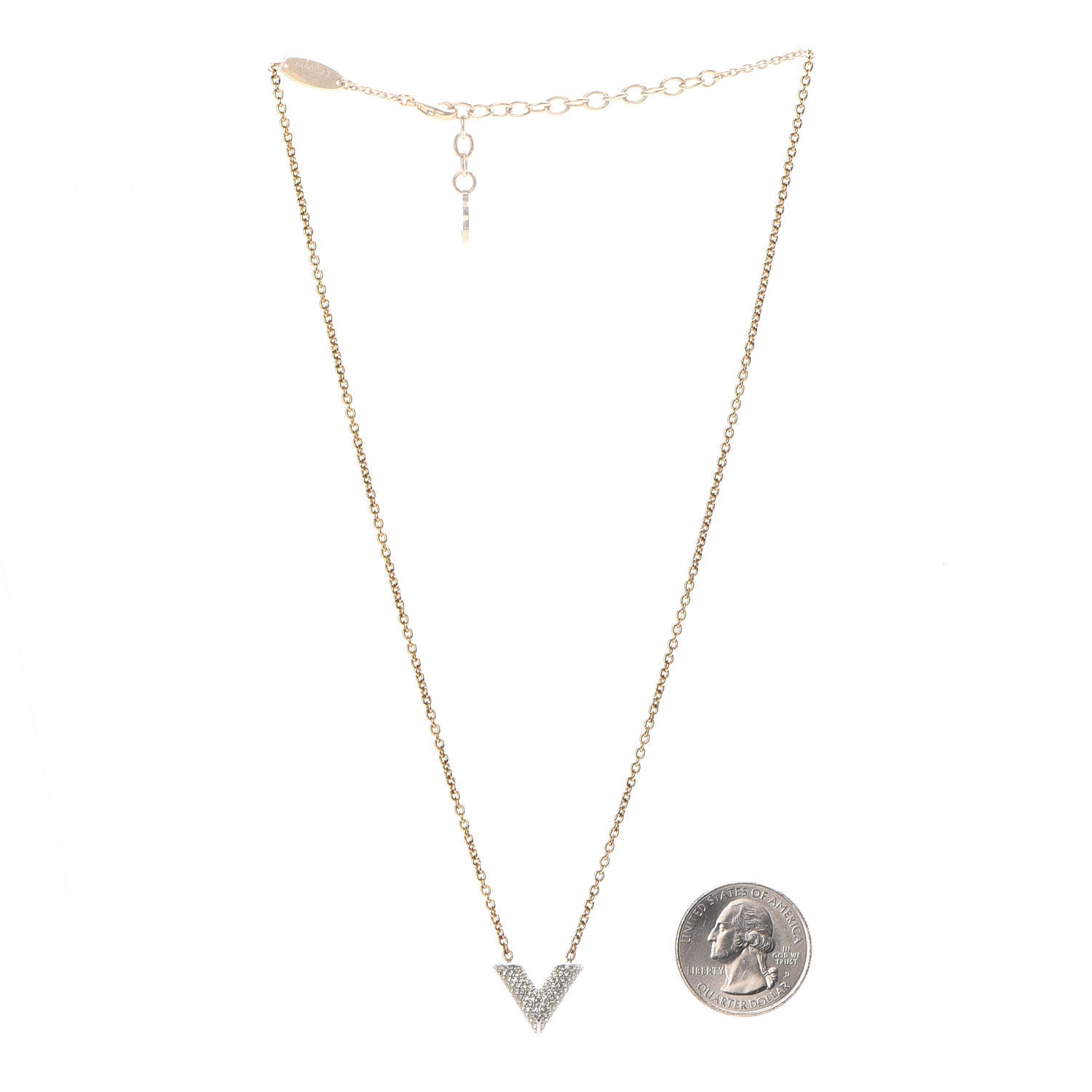 Louis Vuitton Swarovski Essential V Strass Necklace 3 of 6