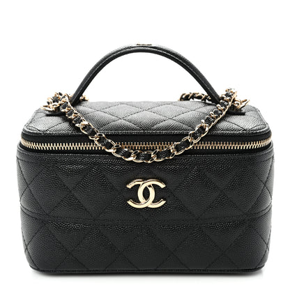 Chanel Caviar Quilted Trendy Handle Mini Vanity Black 1 of 11