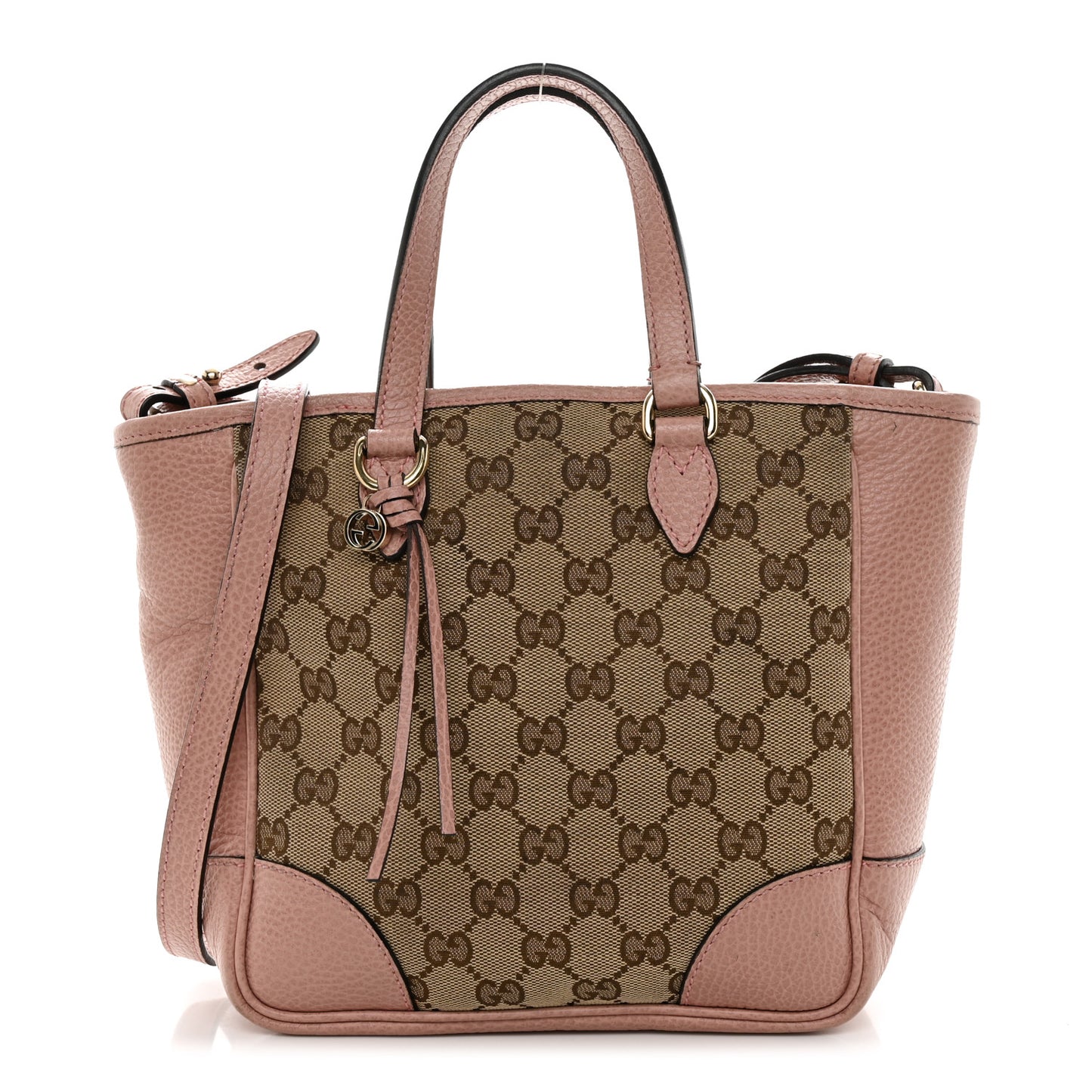 Monogram Small Bree Tote Beige Soft Pink