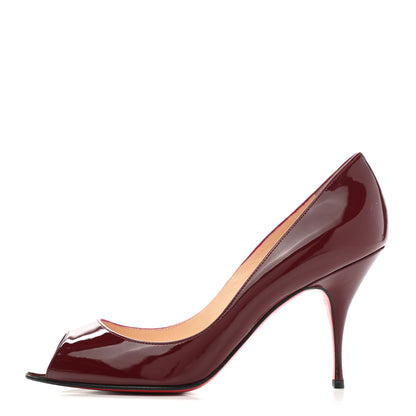 Christian Louboutin Patent Yoyo 85 Pumps 39 Red 1 of 8