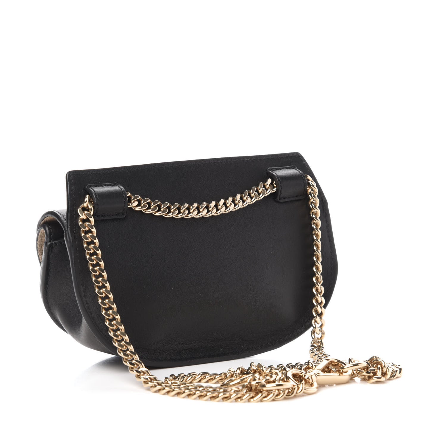 Calfskin Nano Georgia Crossbody Bag Black