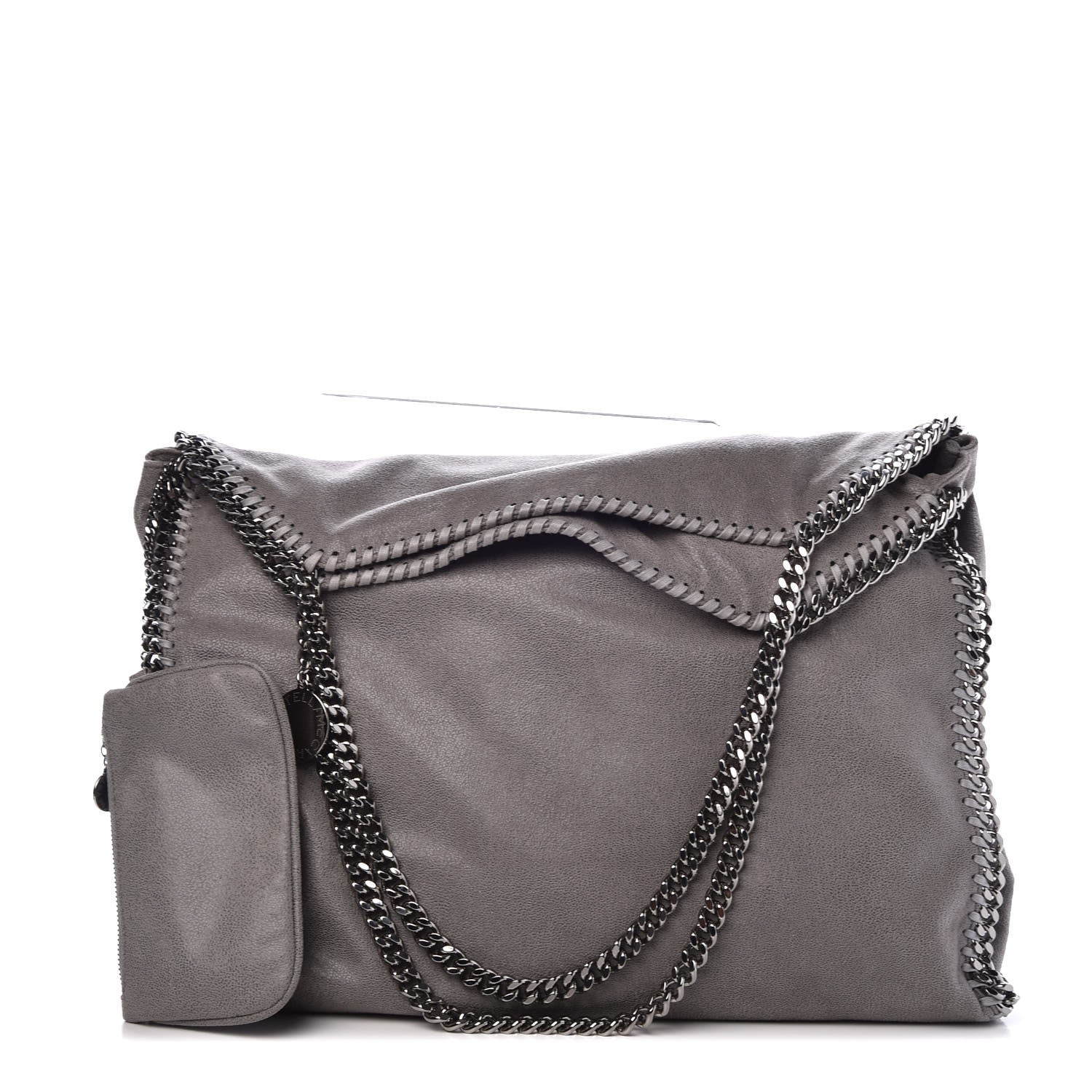 Stella McCartney Shaggy Deer Big Falabella Tote Grey 1 of 7