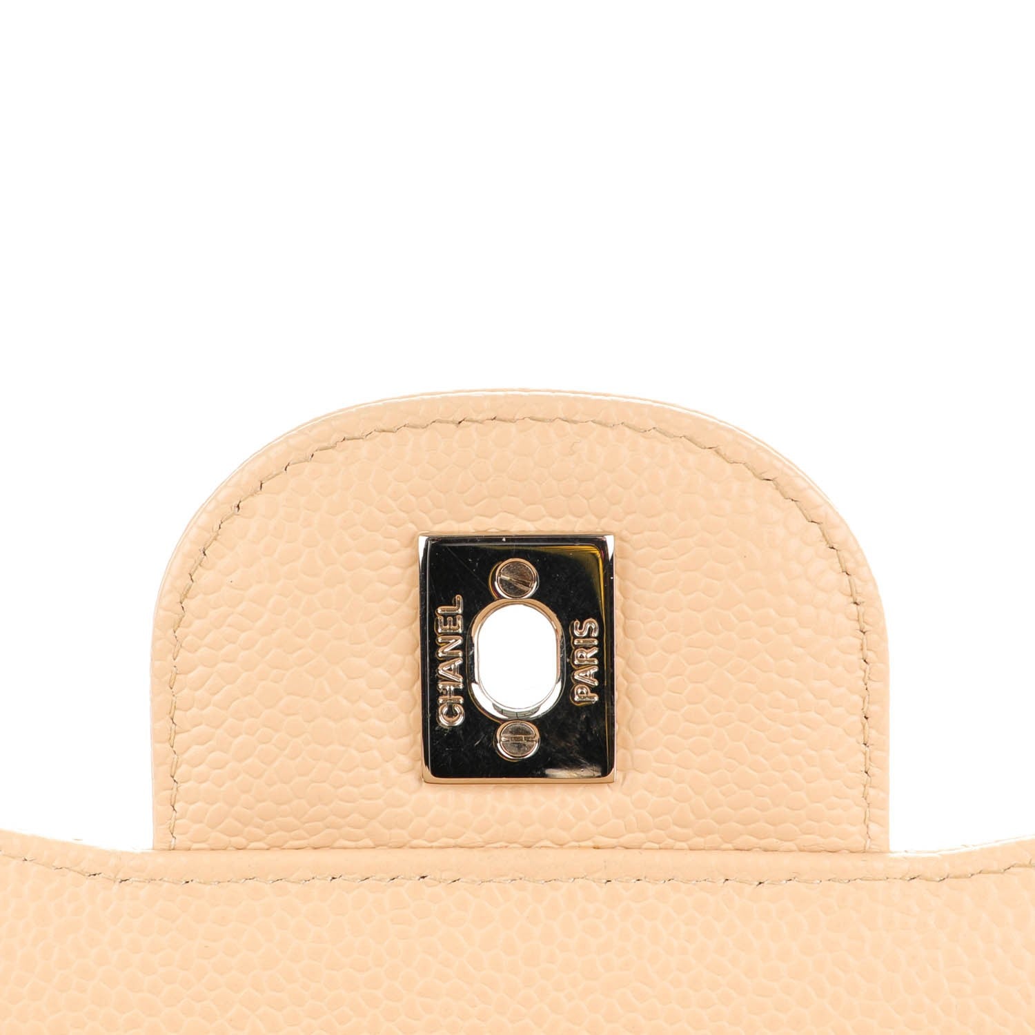 Chanel Caviar Quilted Jumbo Double Flap Beige Clair 7 of 9