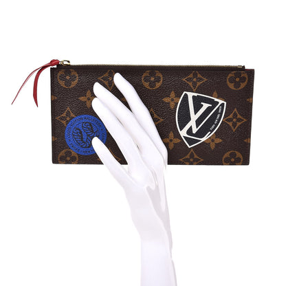 Louis Vuitton Monogram World Tour Felicie Chain Wallet Zippered Insert 2 of 6