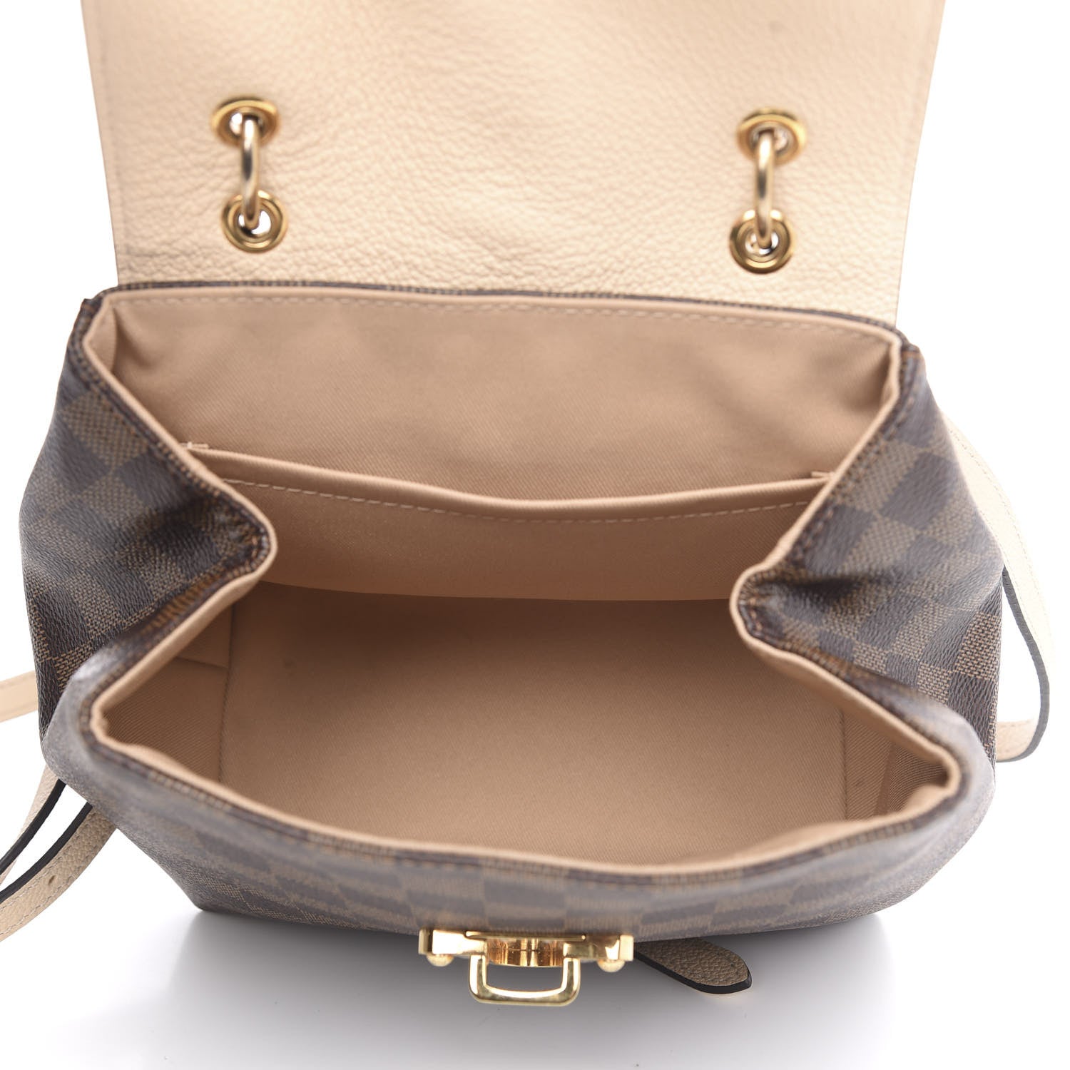 Louis Vuitton Damier Ebene Clapton Backpack Creme 4 of 9