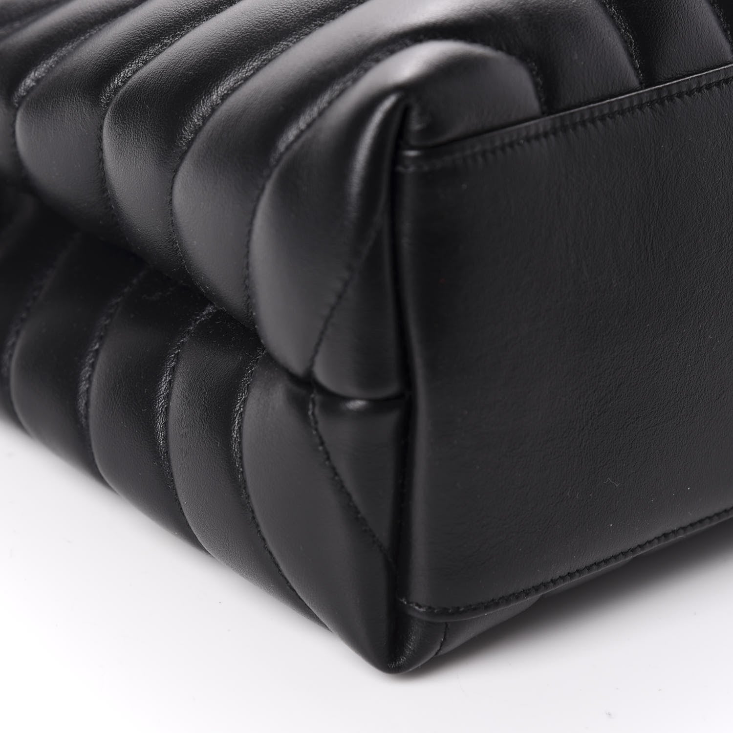 Saint Laurent Calfskin Y Quilted Monogram Medium Loulou Chain Satchel Black 6 of 11