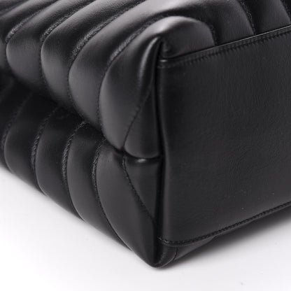 Saint Laurent Calfskin Y Quilted Monogram Medium Loulou Chain Satchel Black 6 of 11