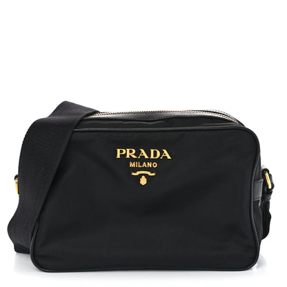 Prada Tessuto Nylon Soft Calf Camera Bag Black 1 of 9