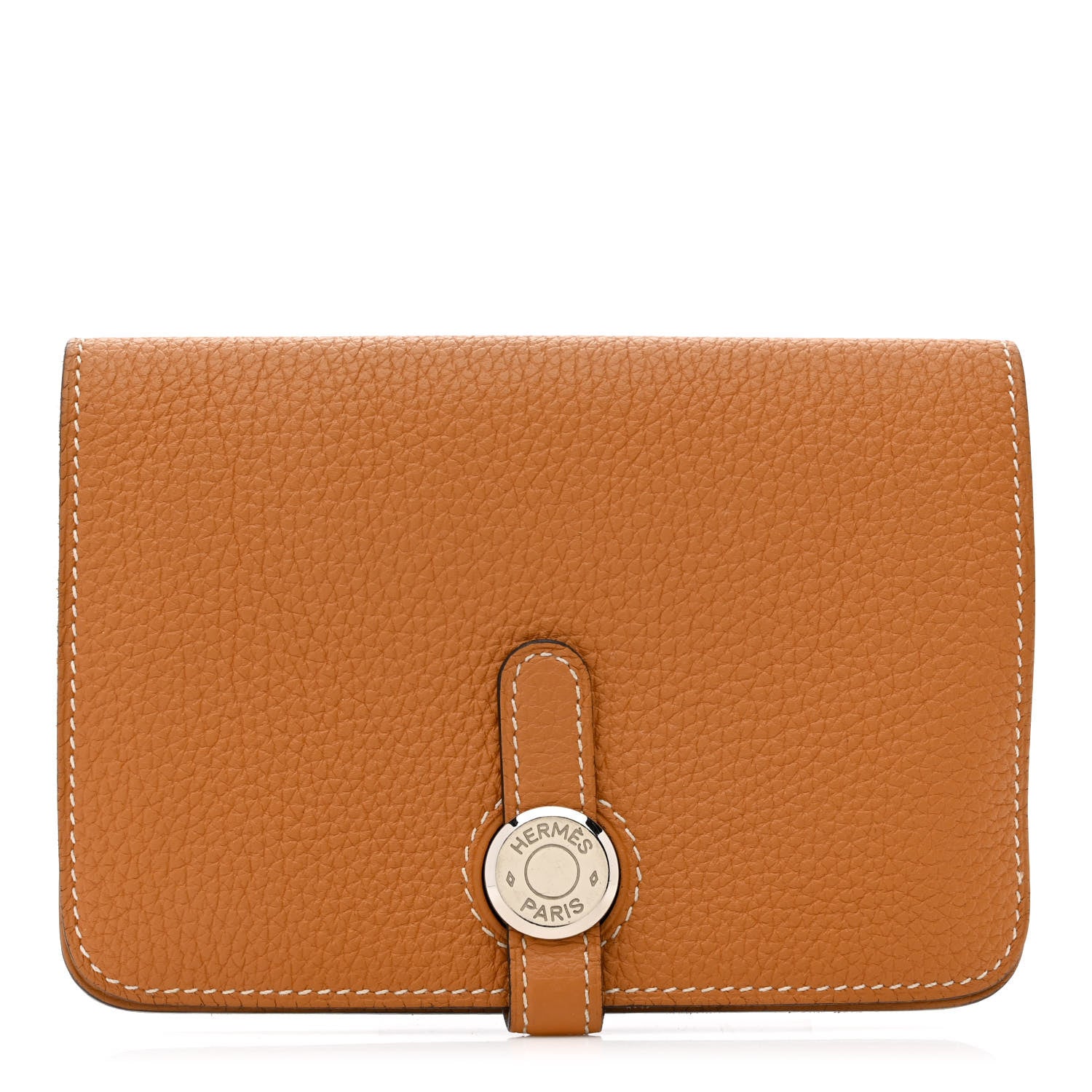 Hermes Tog Dogon Compact Wallet Gold 1 of 12