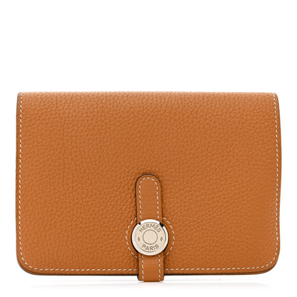 Hermes Tog Dogon Compact Wallet Gold 1 of 12