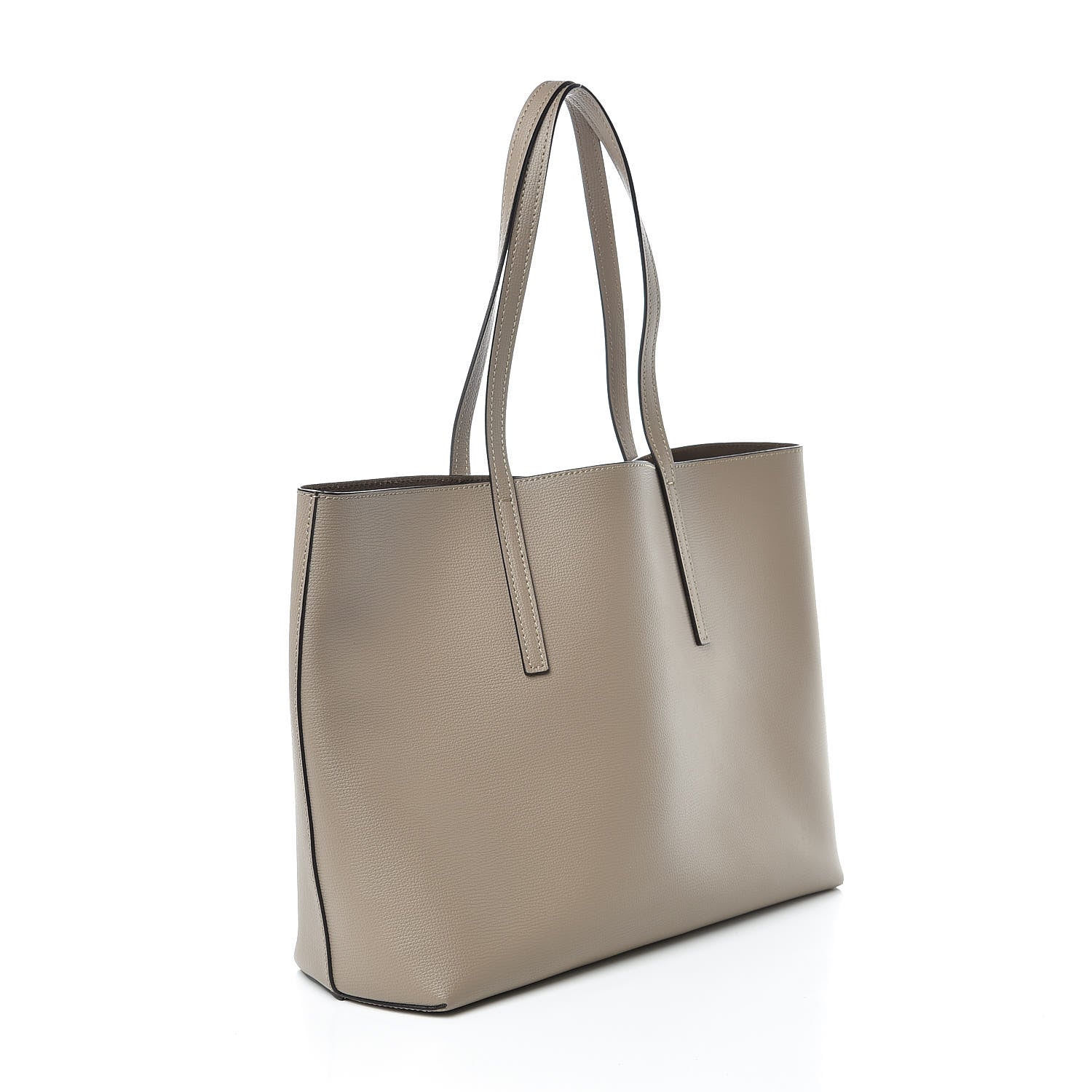 Fendi Vitello Vienna Enamel F is Fendi Shopping Tote Tortora Taupe 4 of 11