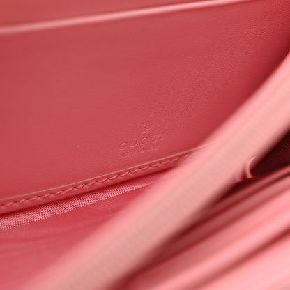 Gucci Calfskin Matelasse GG Marmont Continental Wallet Wild Rose 7 of 8