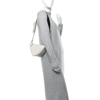 Prada Grace Lux Triangle Shoulder Bag White 2 of 9