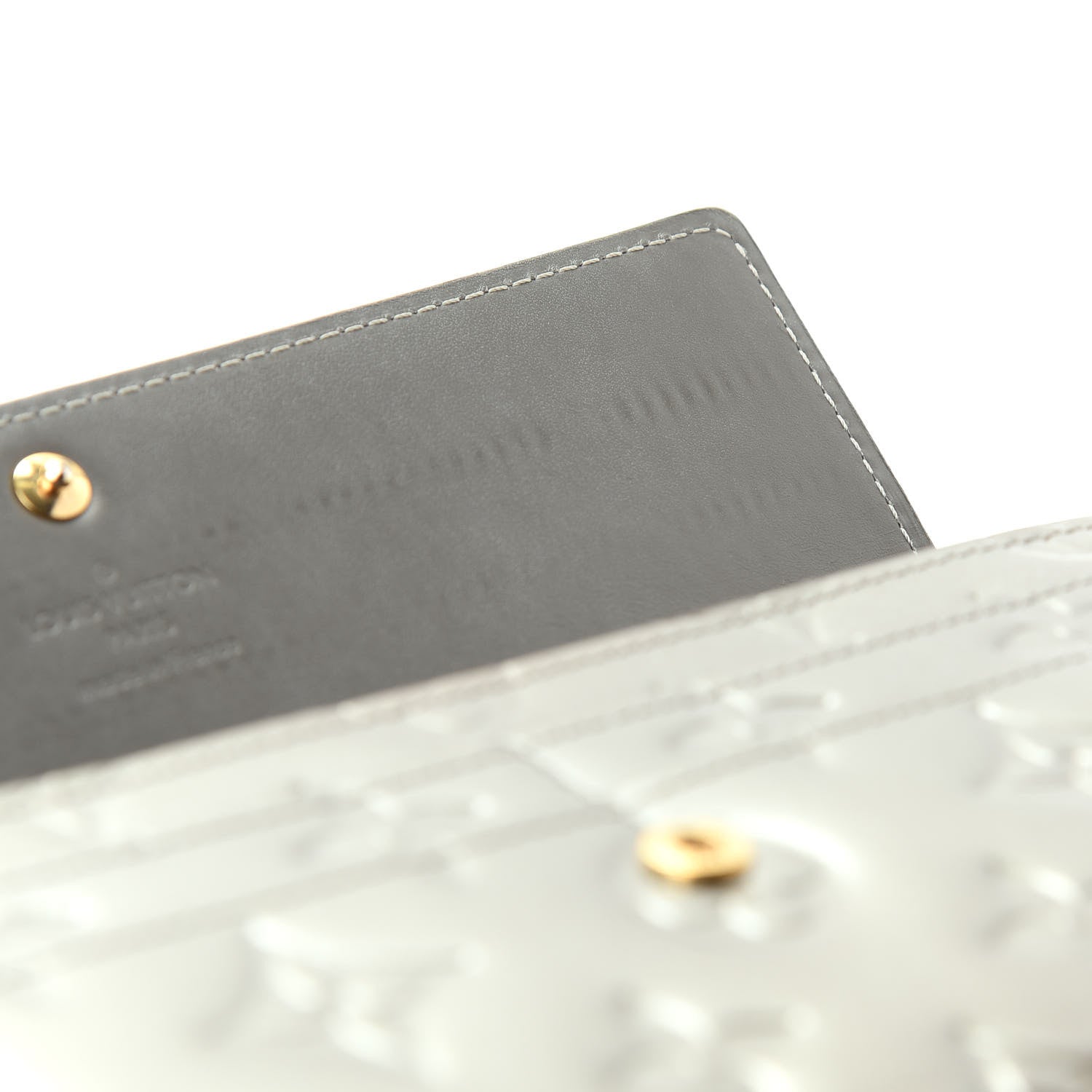 Louis Vuitton Vernis Sarah Wallet Gris Art Deco 8 of 9