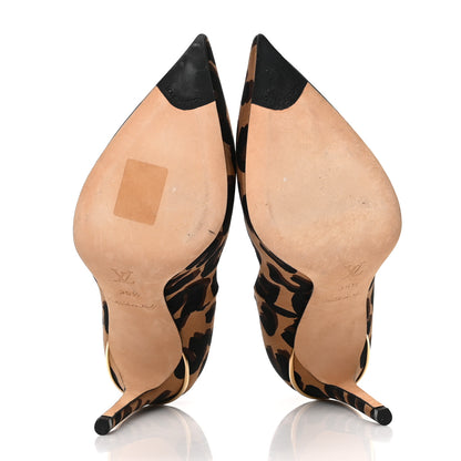 Louis Vuitton Silk Leopard Print Eyeline Pumps 35.5 5 of 8