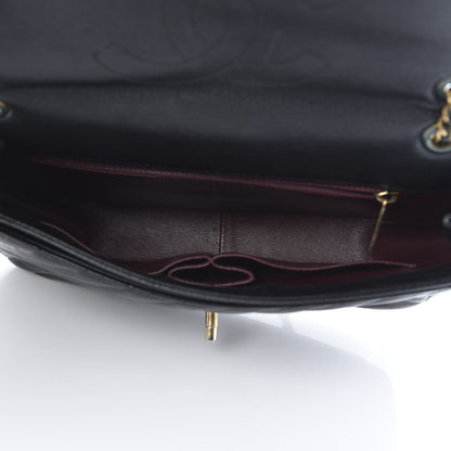 Chanel Shiny Goatskin Diagonal Quilted Small Flap Black 5 of 11