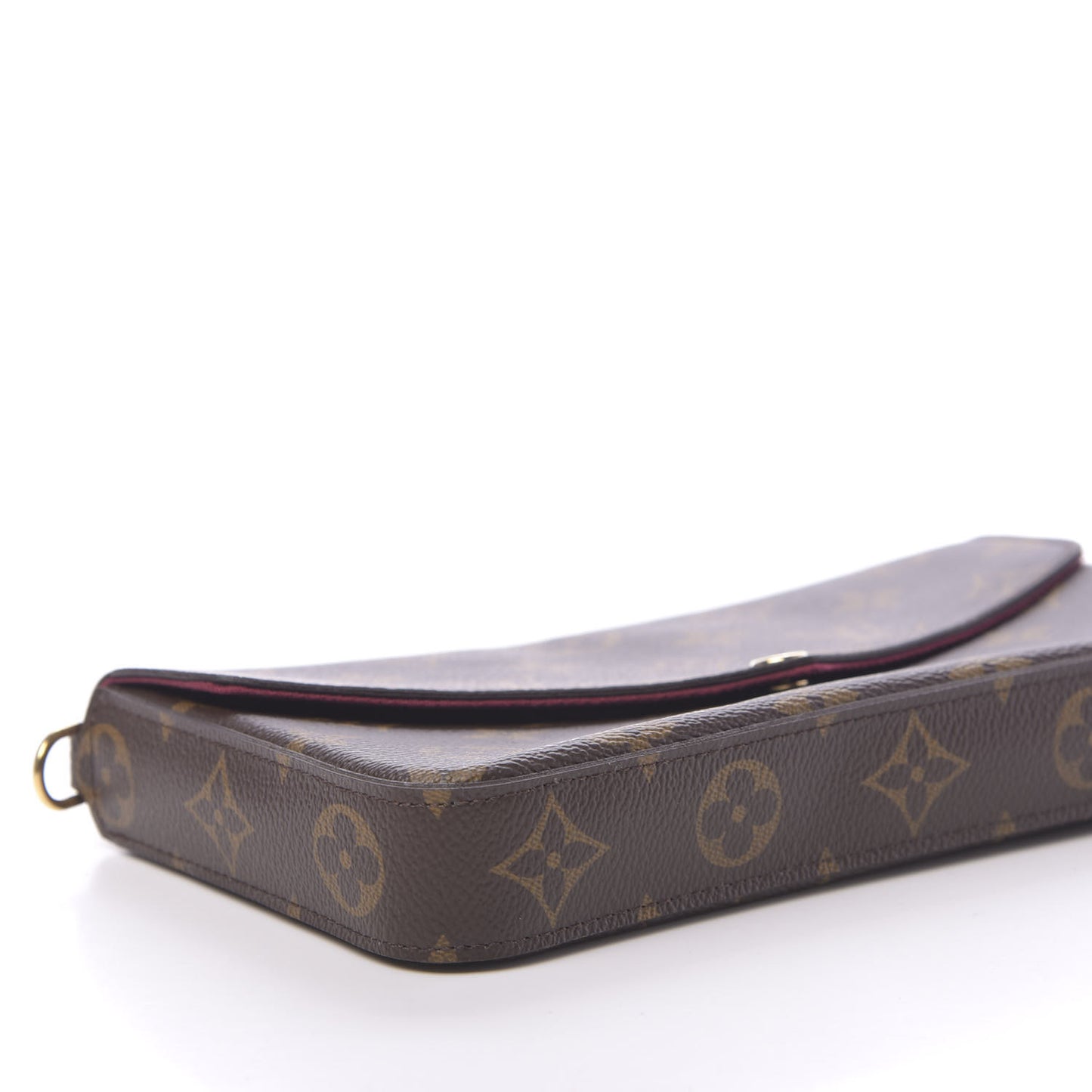 Monogram Pochette Felicie Chain Wallet Fuchsia