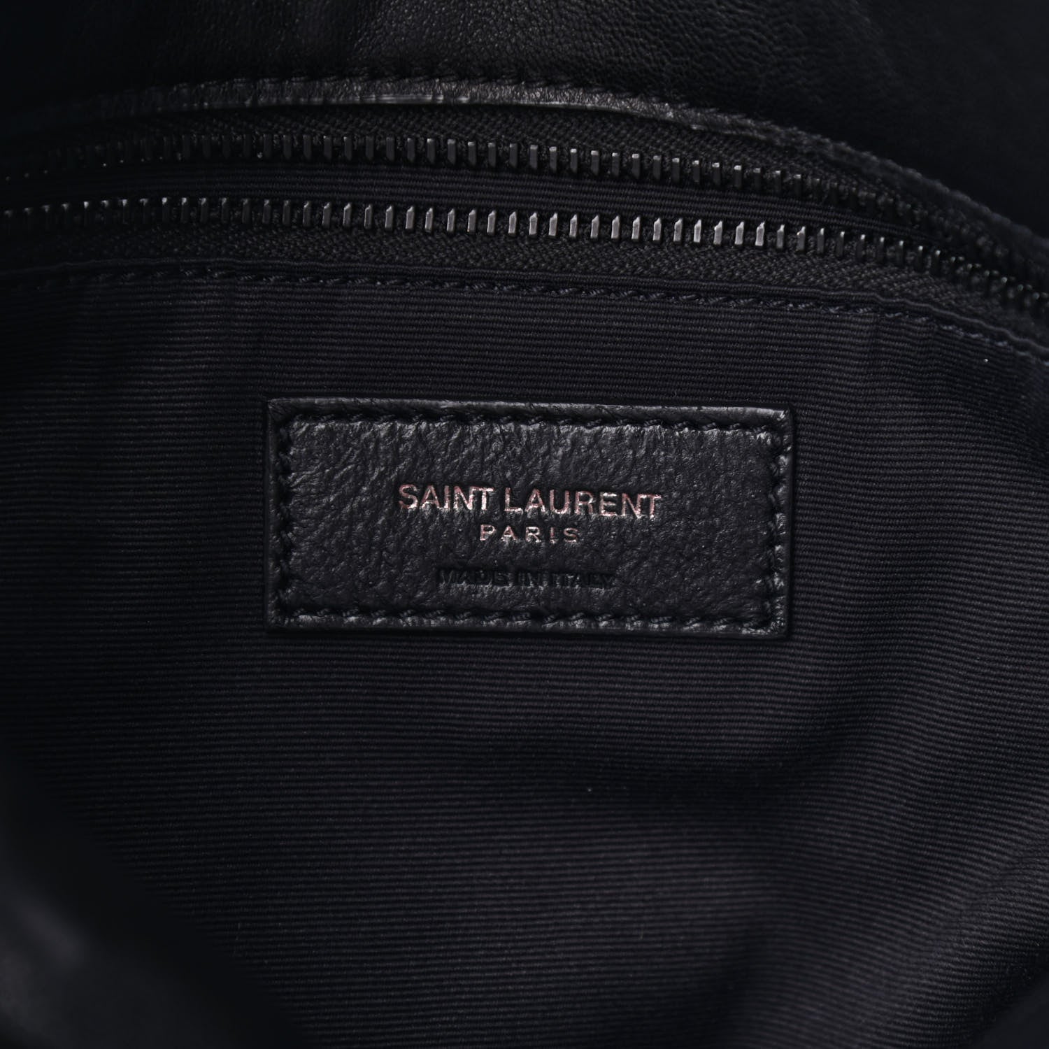 Saint Laurent Lambskin Quilted Medium Loulou Puffer Monogram Chain Satchel Black 5 of 8
