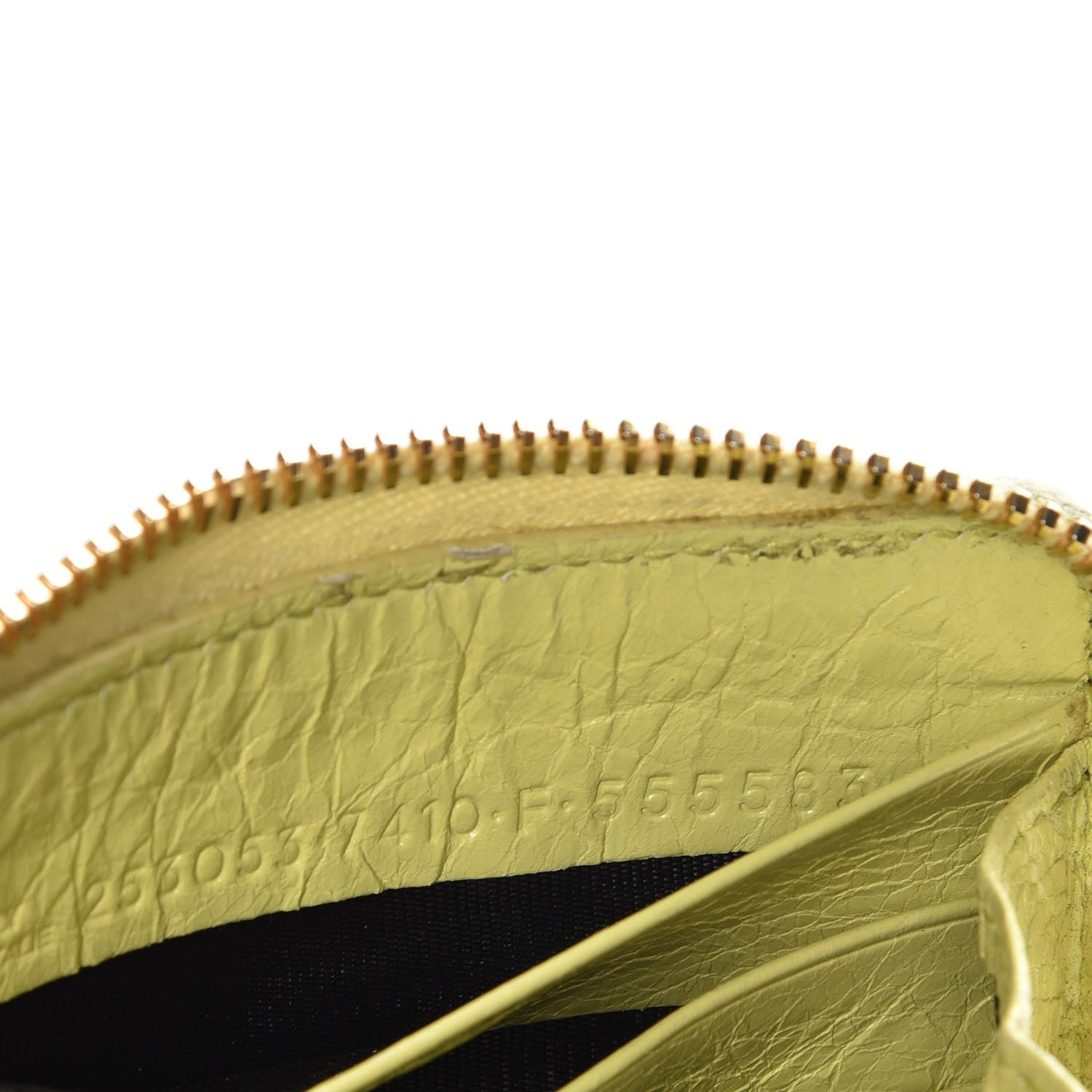 Balenciaga Agneau Giant 12 Gold Hardware Continental Zip Around Wallet Jaune Citronnade 8 of 12