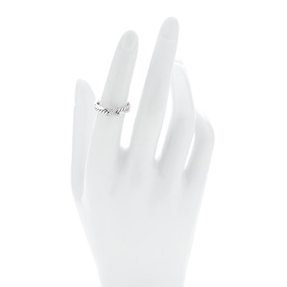David Yurman Sterling Silver Diamond Petite X Crossover Ring 50 5.5 2 of 5