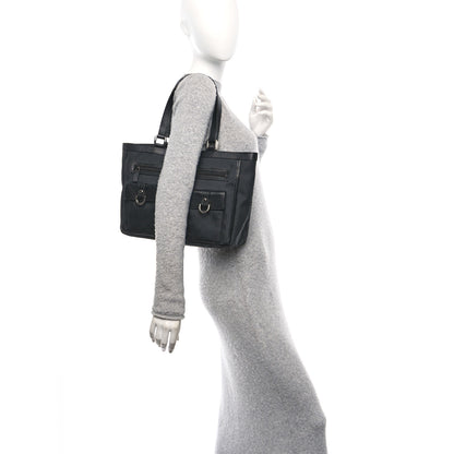 Gucci Nylon Monogram Abbey D Ring Tote Black 2 of 10