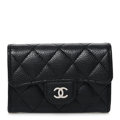 Chanel Caviar Quilted Flap Card Holder Black 1 of 8