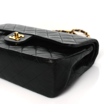 Chanel Lambskin Quilted Medium Double Flap Black 10 of 11