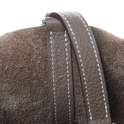 Hermes Taurillon Clemence Picotin Lock 18 PM Etoupe 7 of 9