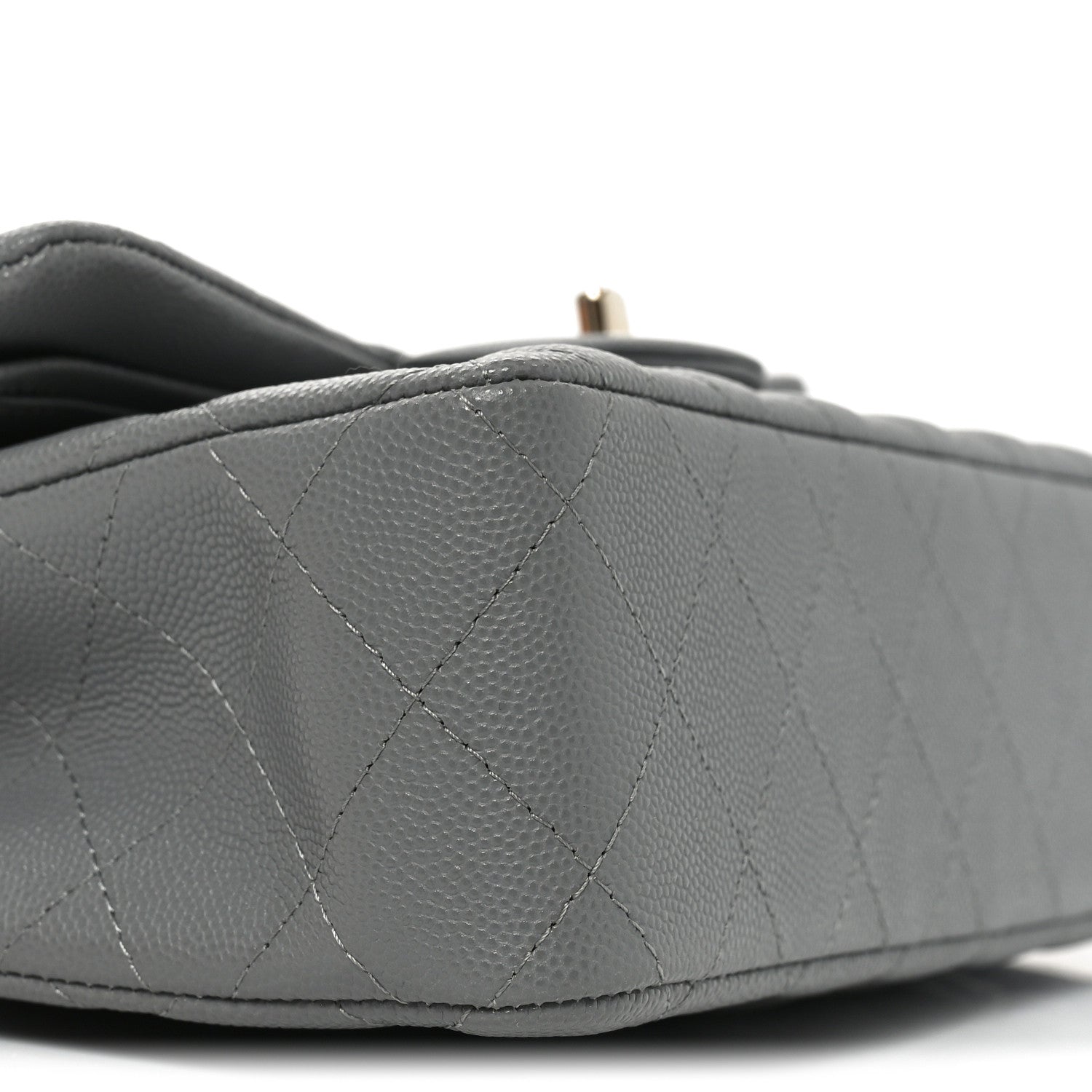 Chanel Caviar Quilted Small Double Flap Grey 9 of 11