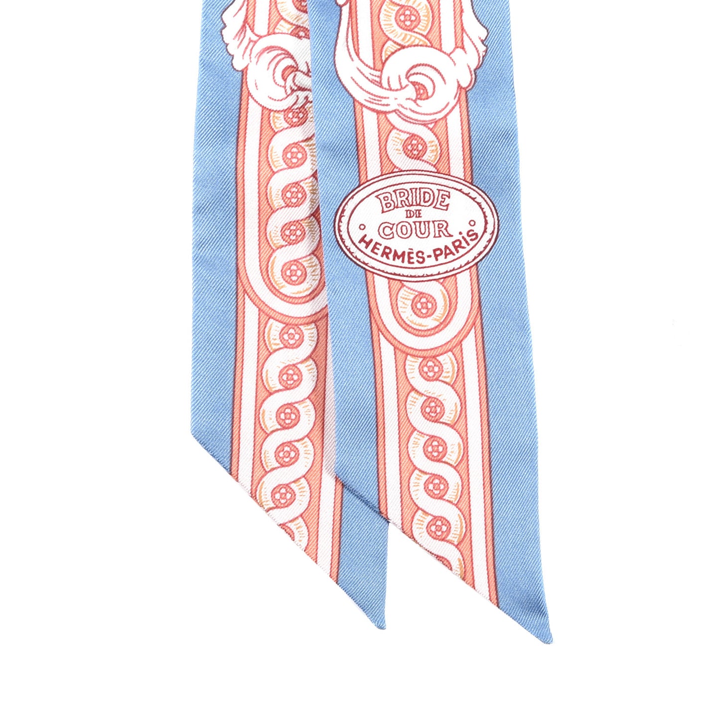 Silk Bride De Cour Twilly Blue Jean Rose White