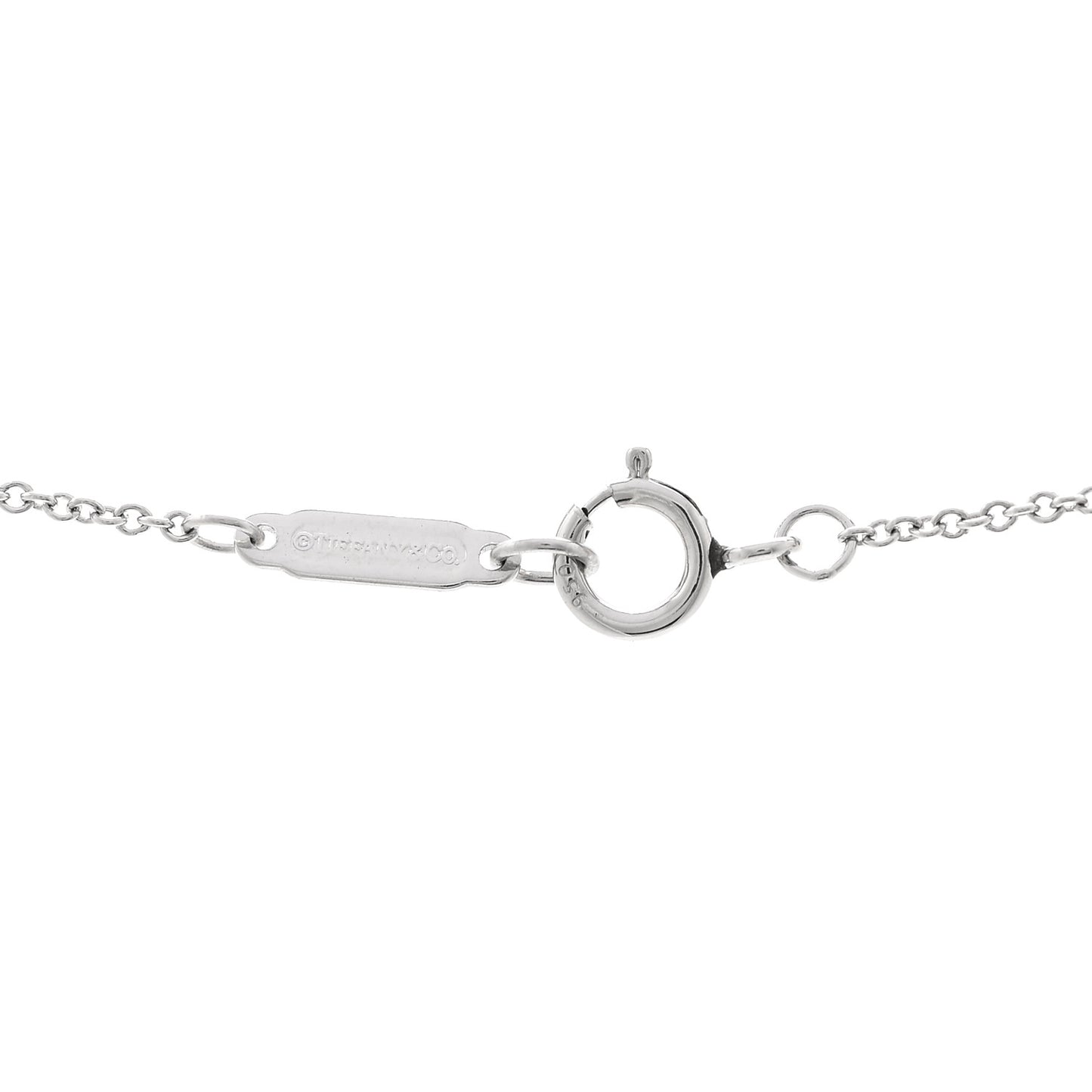 Platinum Diamond .12ctw Circlet Pendant Necklace