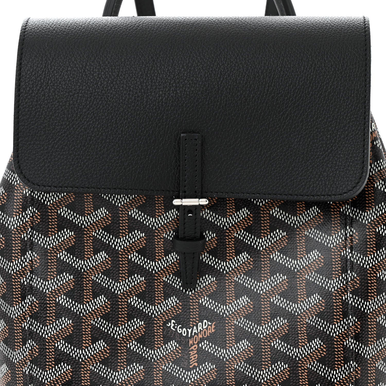 Goyard Goyardine Calfskin Mini Alpin Backpack Black 7 of 9