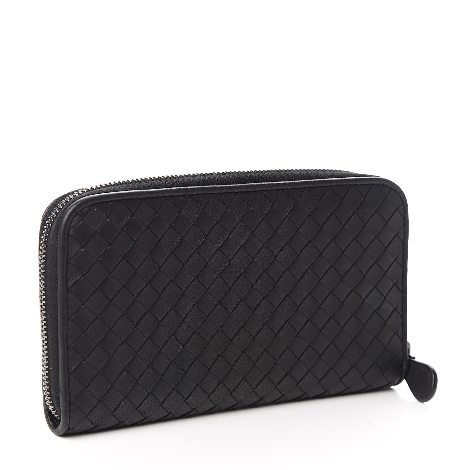 Bottega Veneta Nappa Intrecciato Zip Around Wallet Black 3 of 7