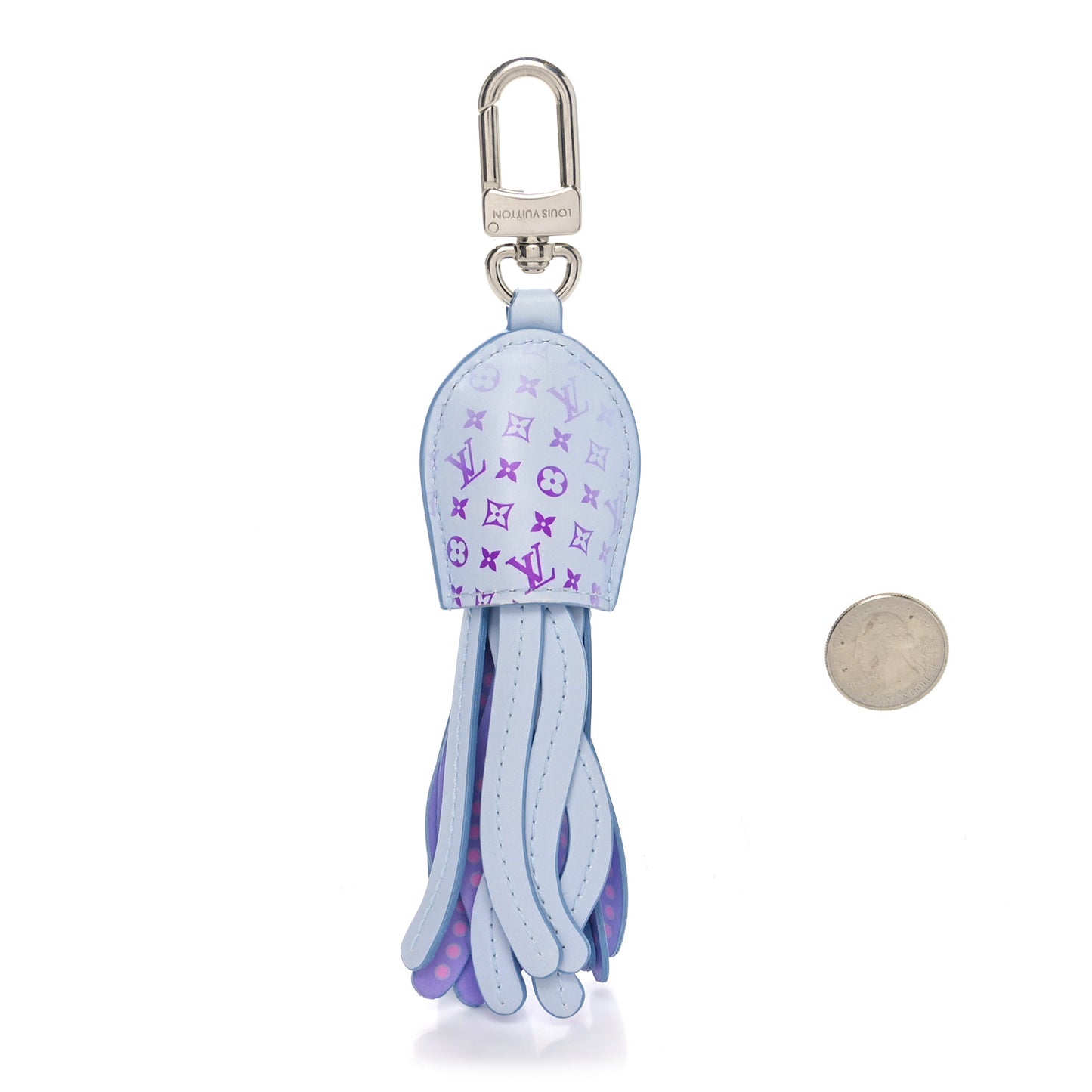 LV Octopus Bag Charm Blue