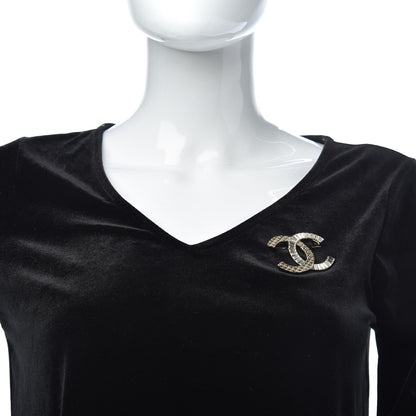 Chanel Baguette Crystal Quilted CC Brooch Gold 2 of 5