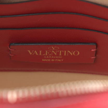 Valentino Garavani Calfskin Rockstud Round Crossbody Bag Rouge Pur 8 of 10