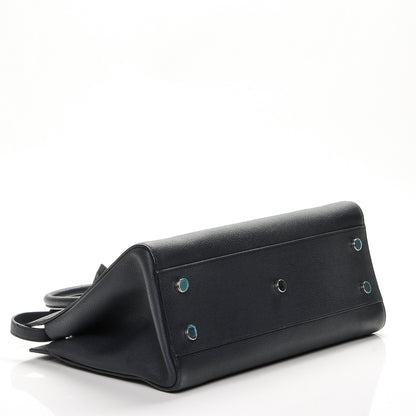 Saint Laurent Calfskin Medium Rive Gauche Cabas Navy Blue 4 of 6
