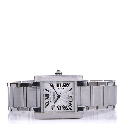 Cartier Stainless Steel 28mm Tank Francaise Automatic Watch 3 of 10