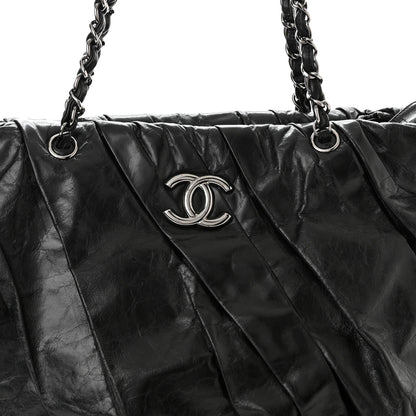 Chanel Glazed Calfskin Large Twisted Tote Black 8 of 10