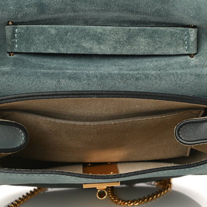 Chloe Suede Smooth Calfskin Drew Shoulder Bag Cloudy Blue 5 of 16