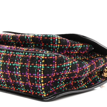 Saint Laurent Tweed Calfskin Matelasse Monogram Medium Niki Chain Satchel Multicolor 9 of 9