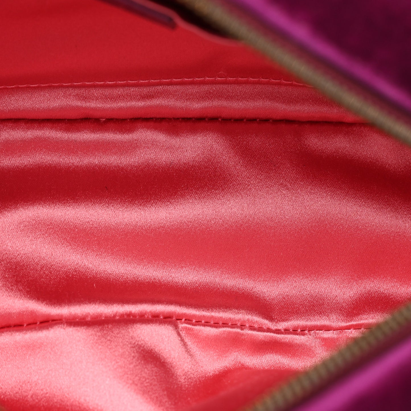Velvet Matelasse Small GG Marmont Chain Shoulder Bag Fuchsia Violet Cyclamen
