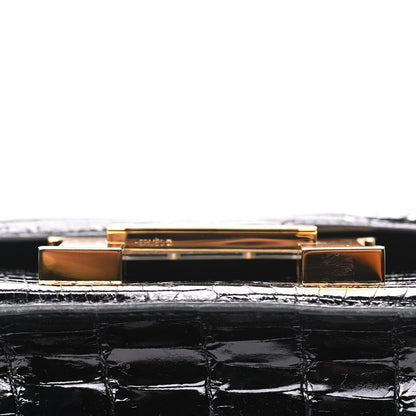 Hermes Shiny Niloticus Crocodile Constance 24 Black 15 of 20