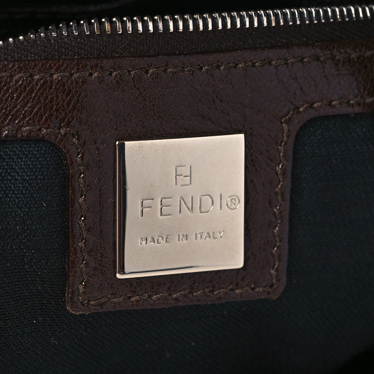 Fendi Suede Baguette Hobo Brown 6 of 11