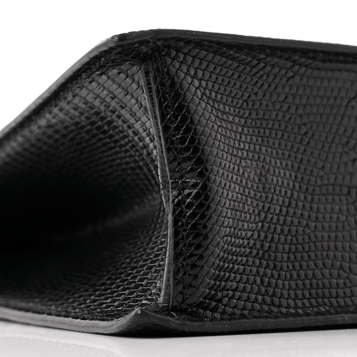 Lizard Edwige Shoulder Bag Black