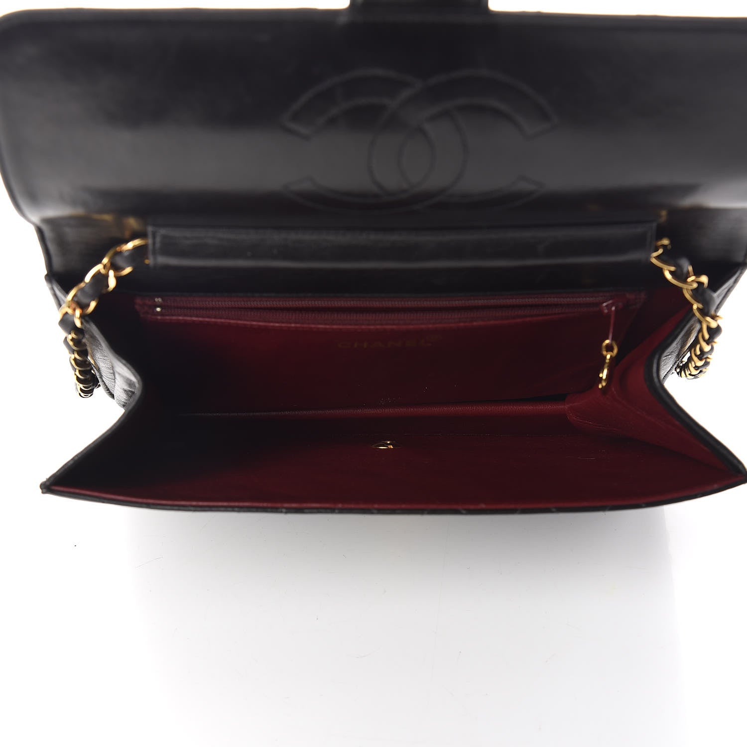 Chanel Lambskin Quilted Medium Single Flap Black 5 of 11