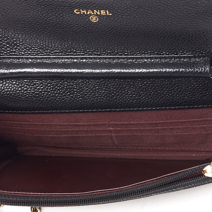 Chanel Caviar Quilted Wallet On Chain WOC Black 7 of 10