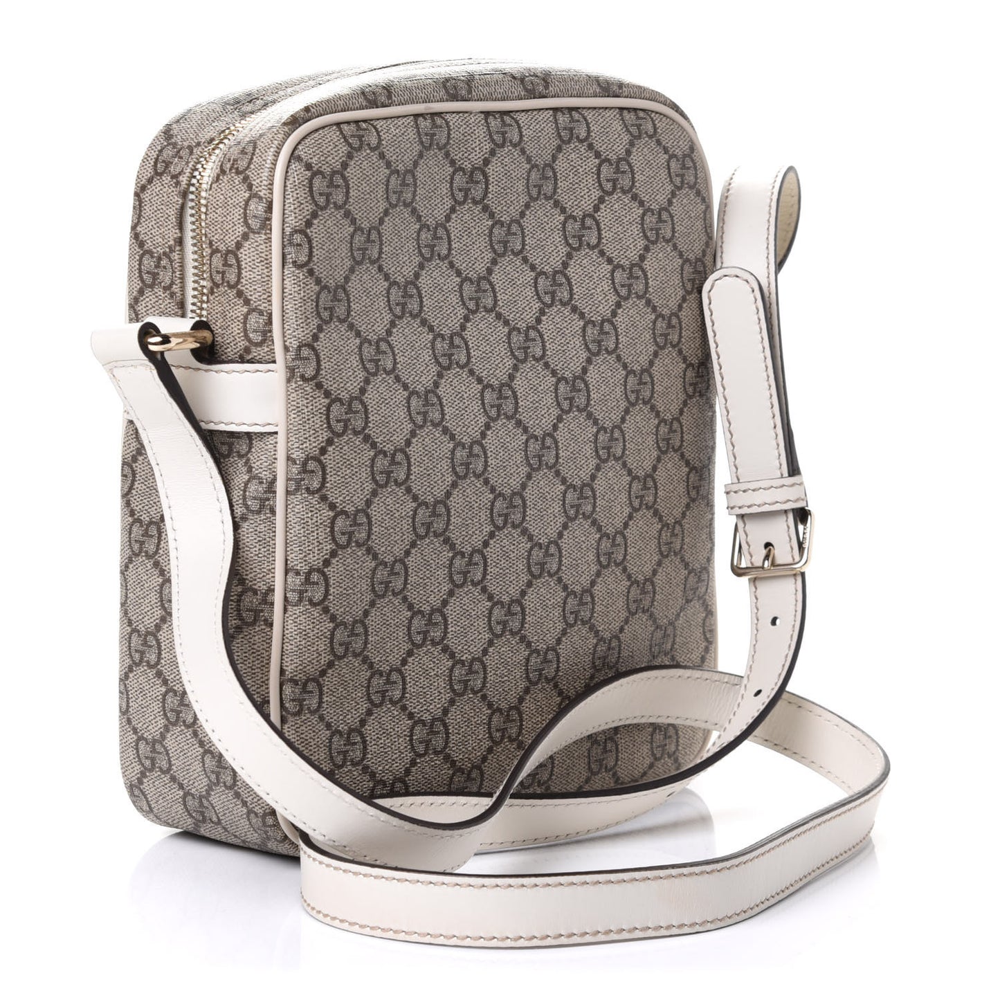 GG Plus Monogram Messenger Bag Off White