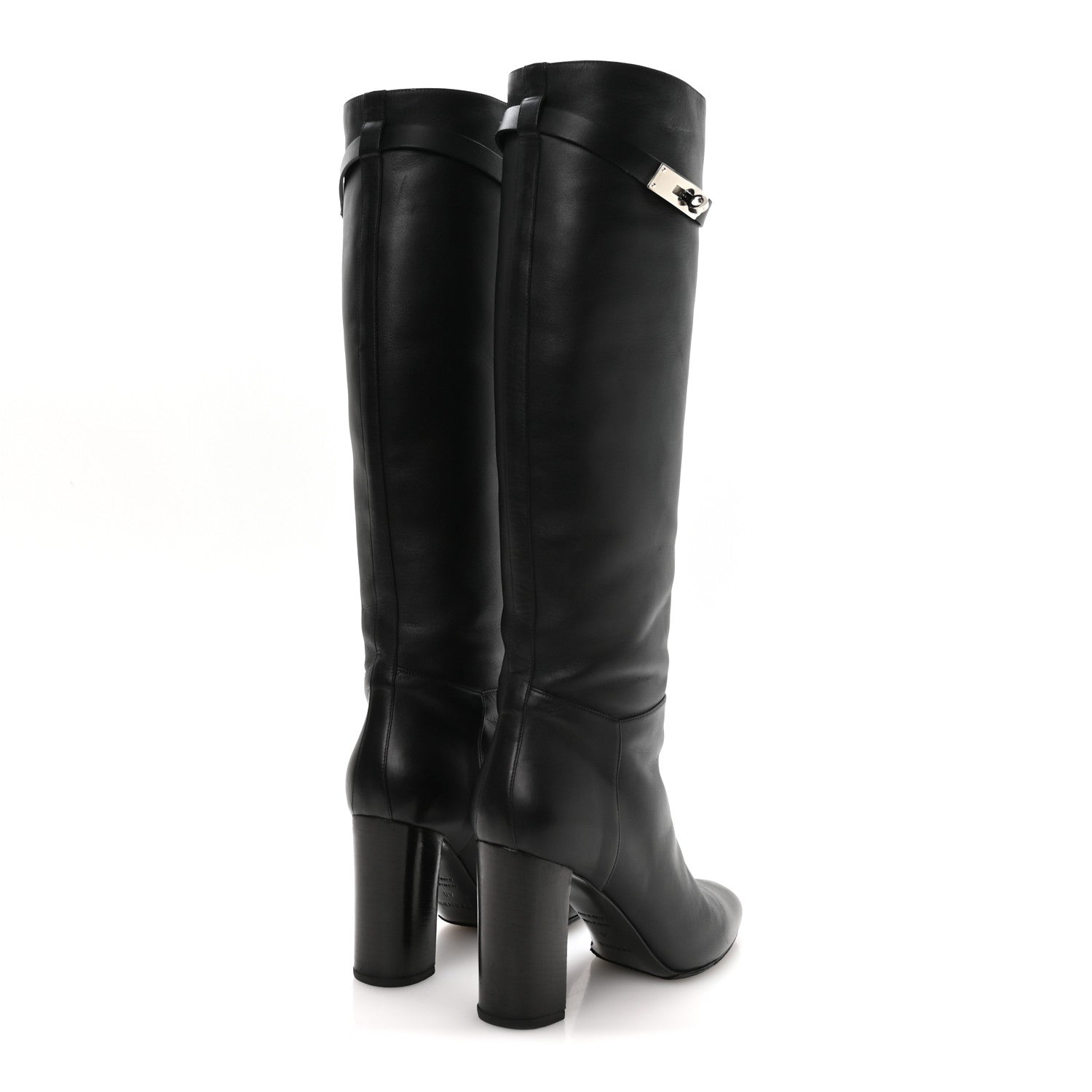 Hermes Heritage Calfskin Story Boots 40 Black 5 of 9